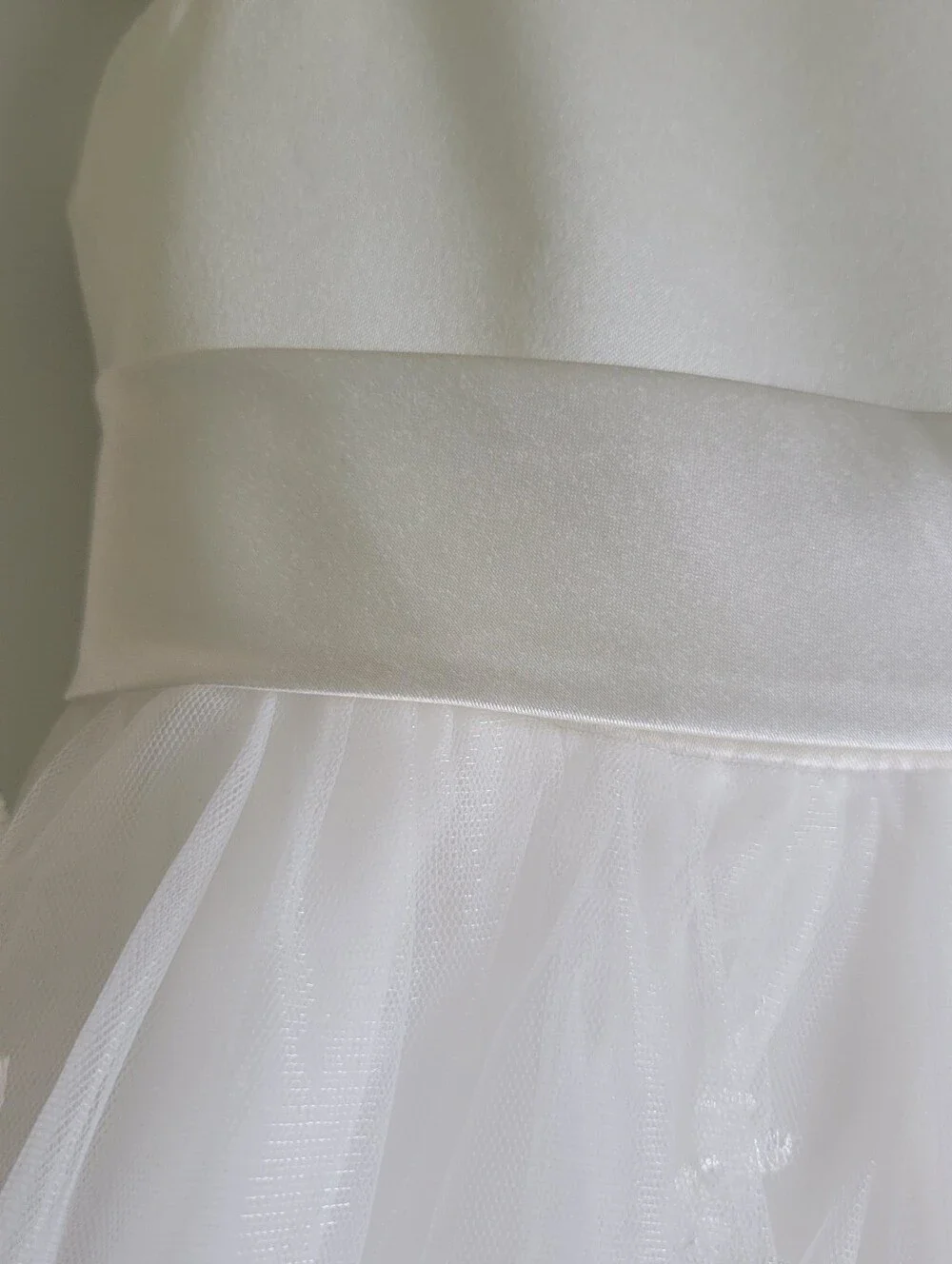 Ivory White Lace Dress Girls Size 5 First Communion Flower Girl - Picture 3 of 16